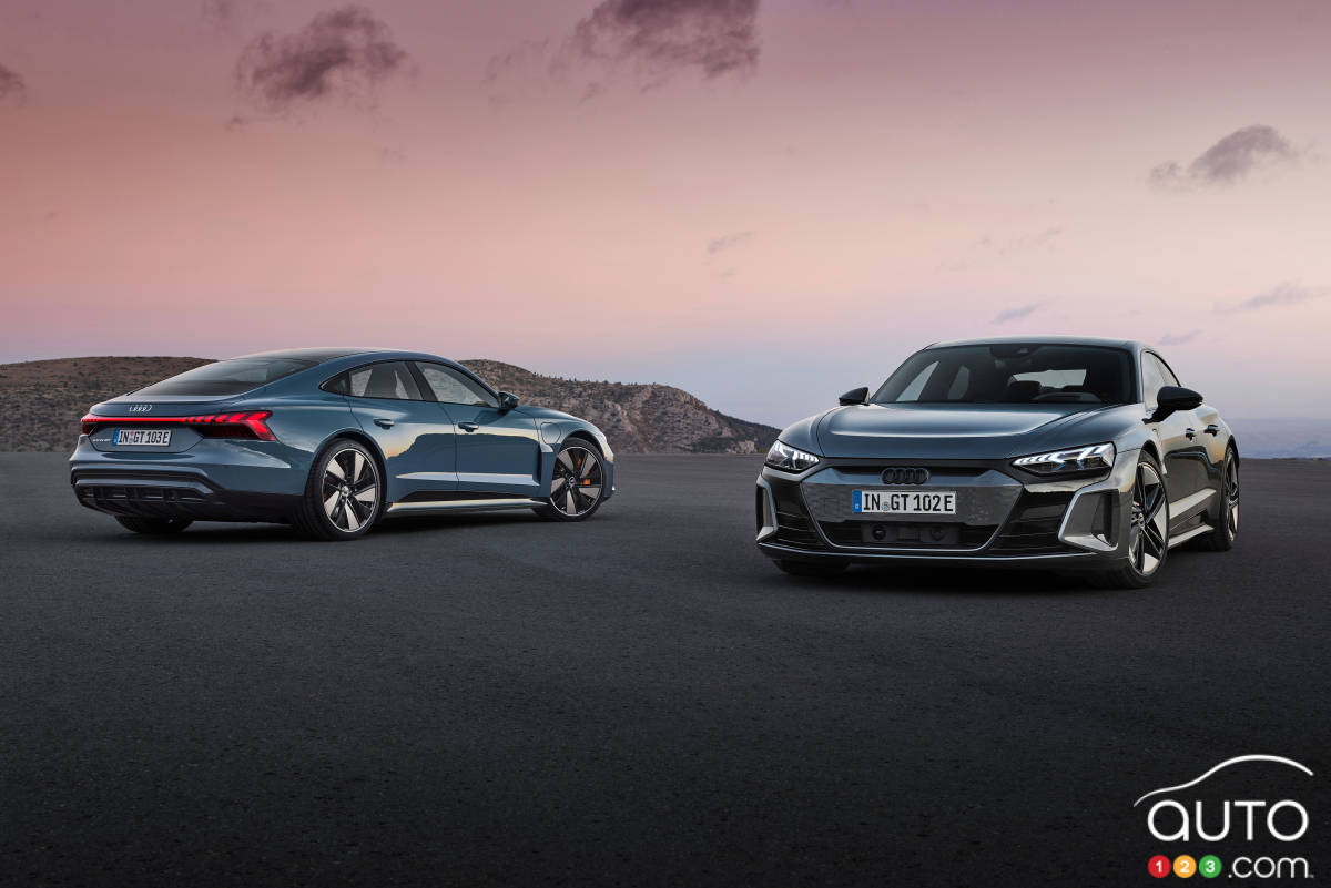 Audi e-tron, trois quarts avant